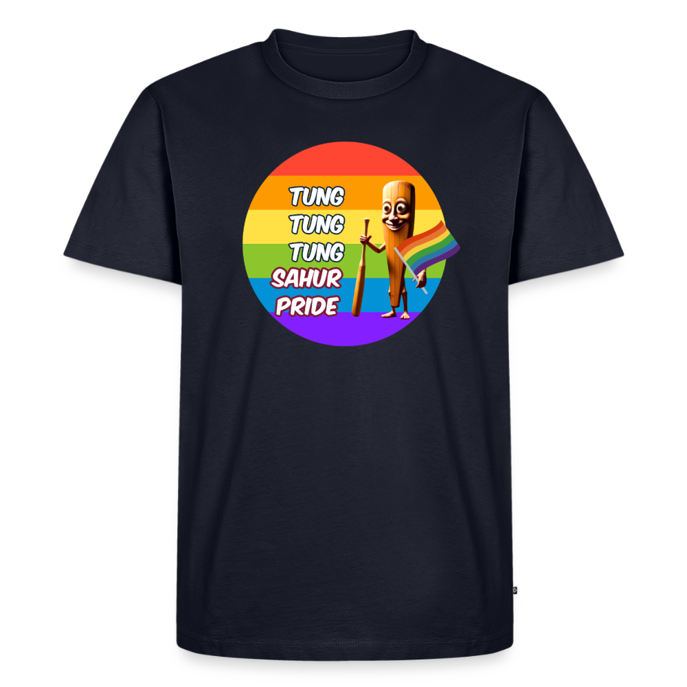 Tung Tung Tung Sahur Pride Premium T-Shirt - Navy