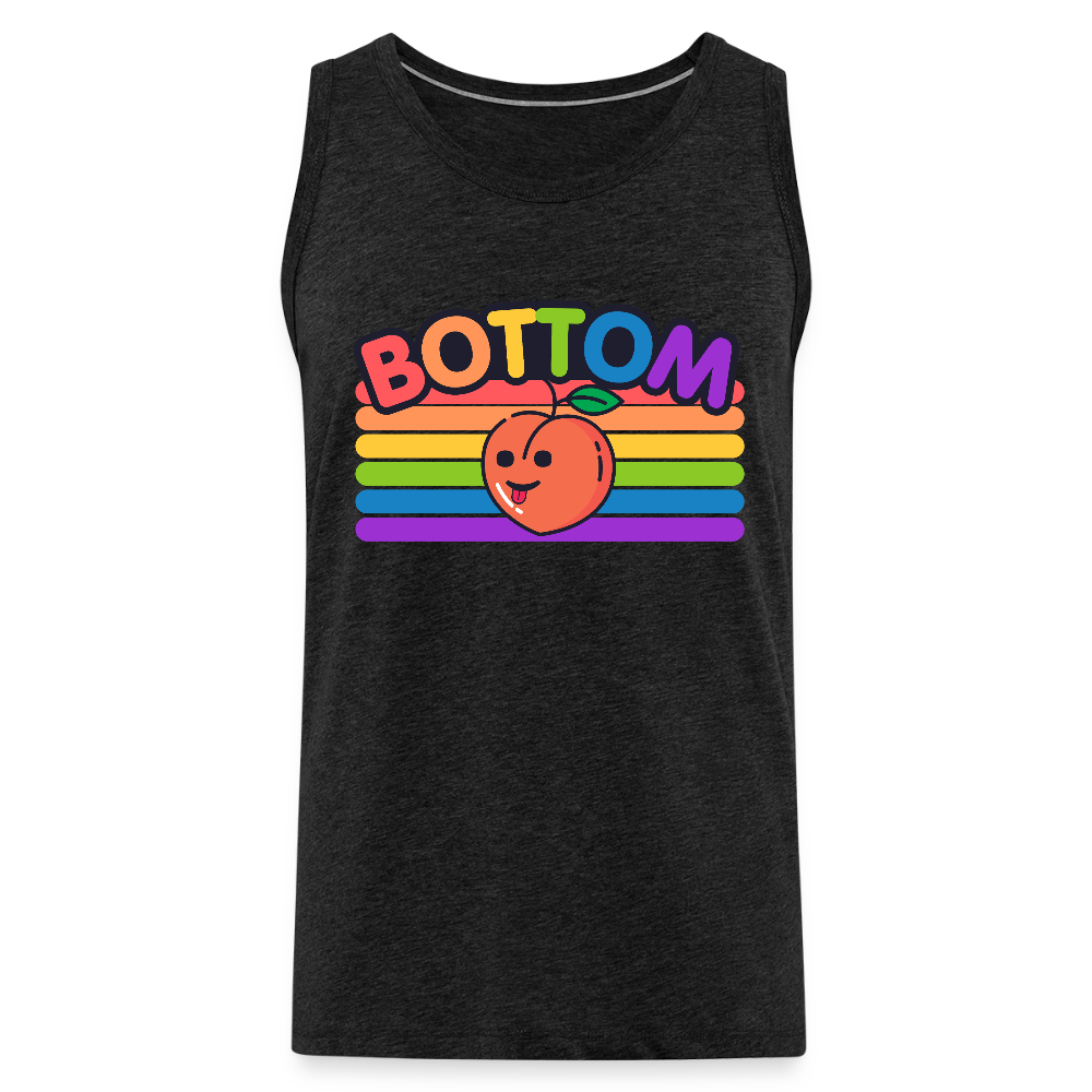 Bottom Gay | Pride Premium Tank Top - Anthrazit
