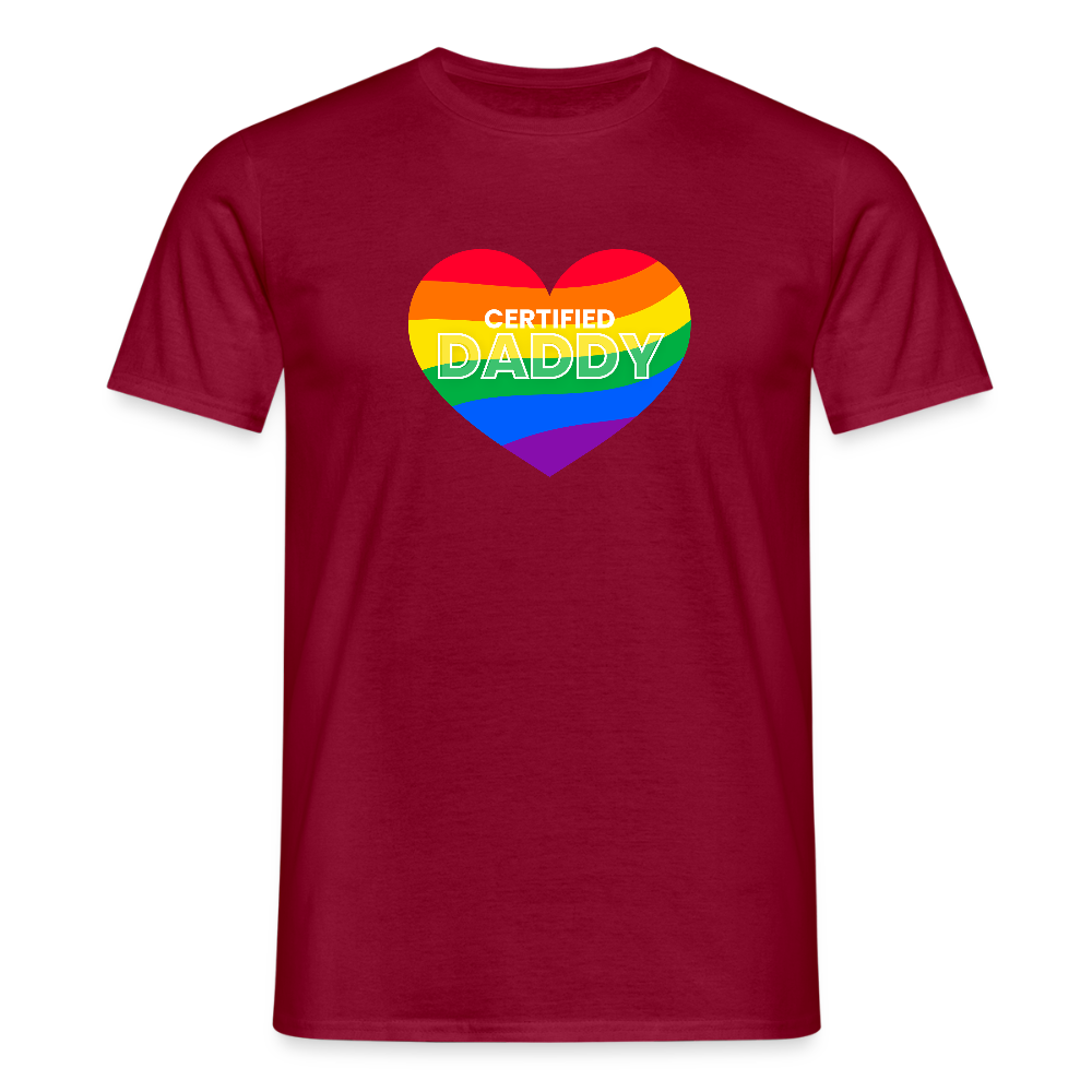 CERTIFIED DADDY | Kink Fetish Pride T-Shirt - Ziegelrot
