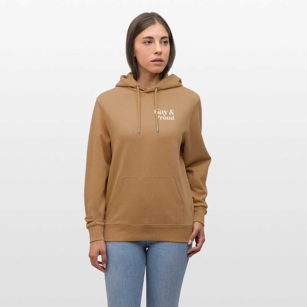 Gay & Proud | Pride Bio-Hoodie Unisex - Karamell