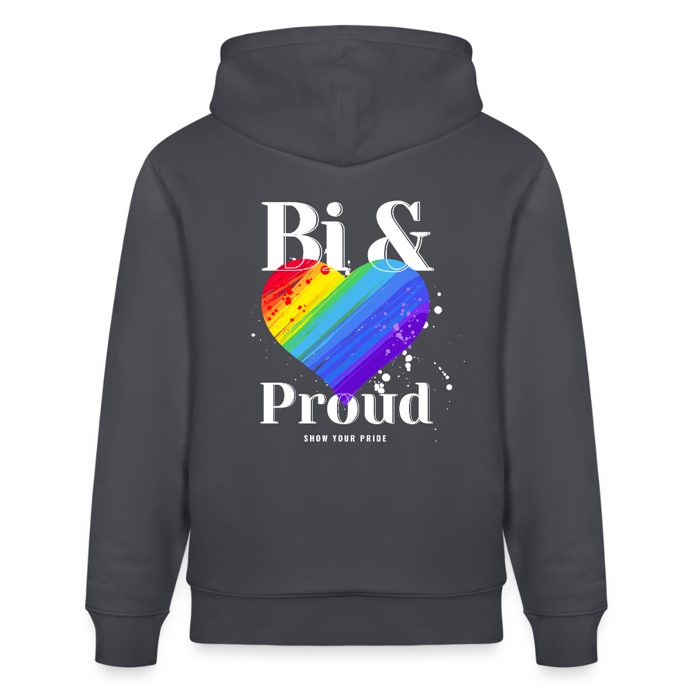 Bi & Proud | Pride Bio-Hoodie Unisex - Indigoblau