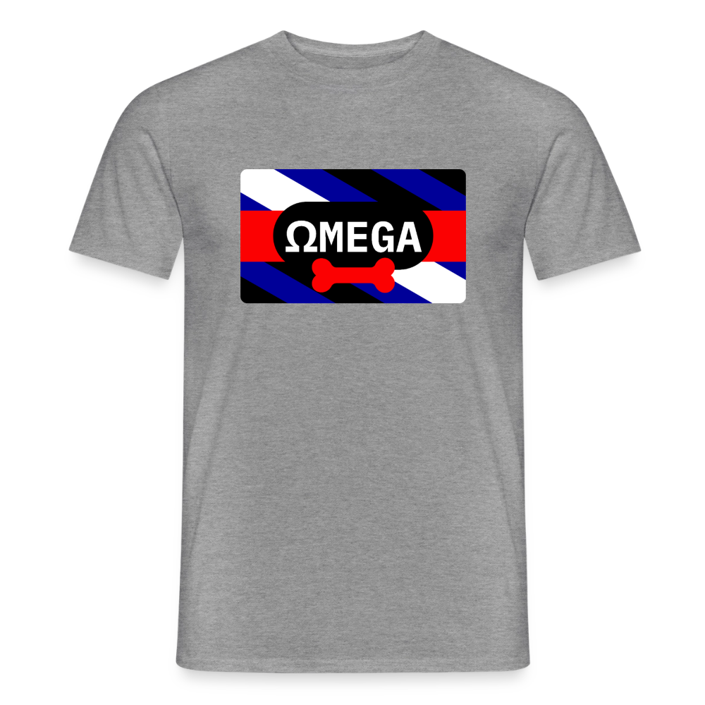 OMEGA Puppy Flag | Puppy Kink Pride T-Shirt - Graphit meliert
