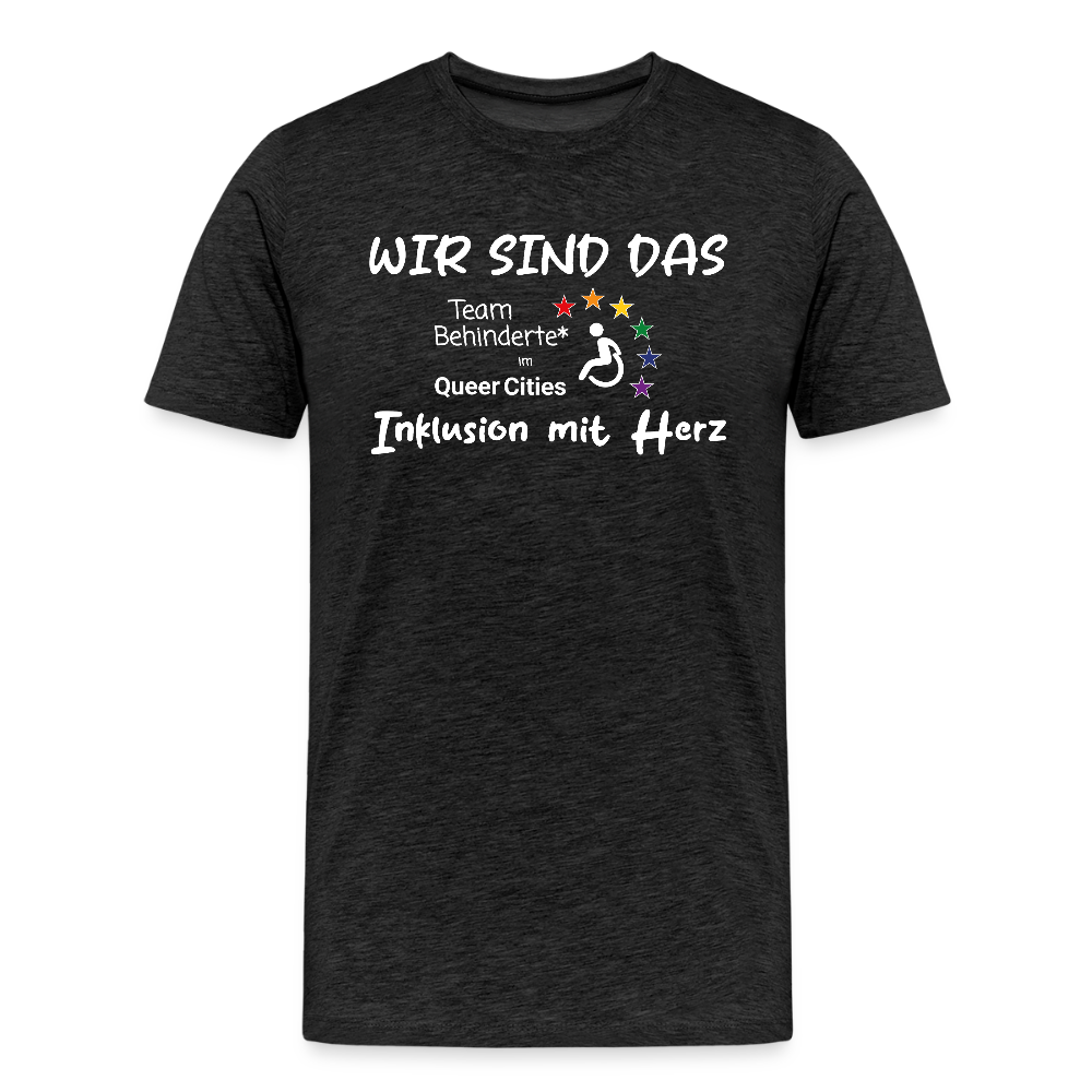 Team Behinderte – Inklusion mit Herz | Solidaritäts-Shirt - Anthrazit