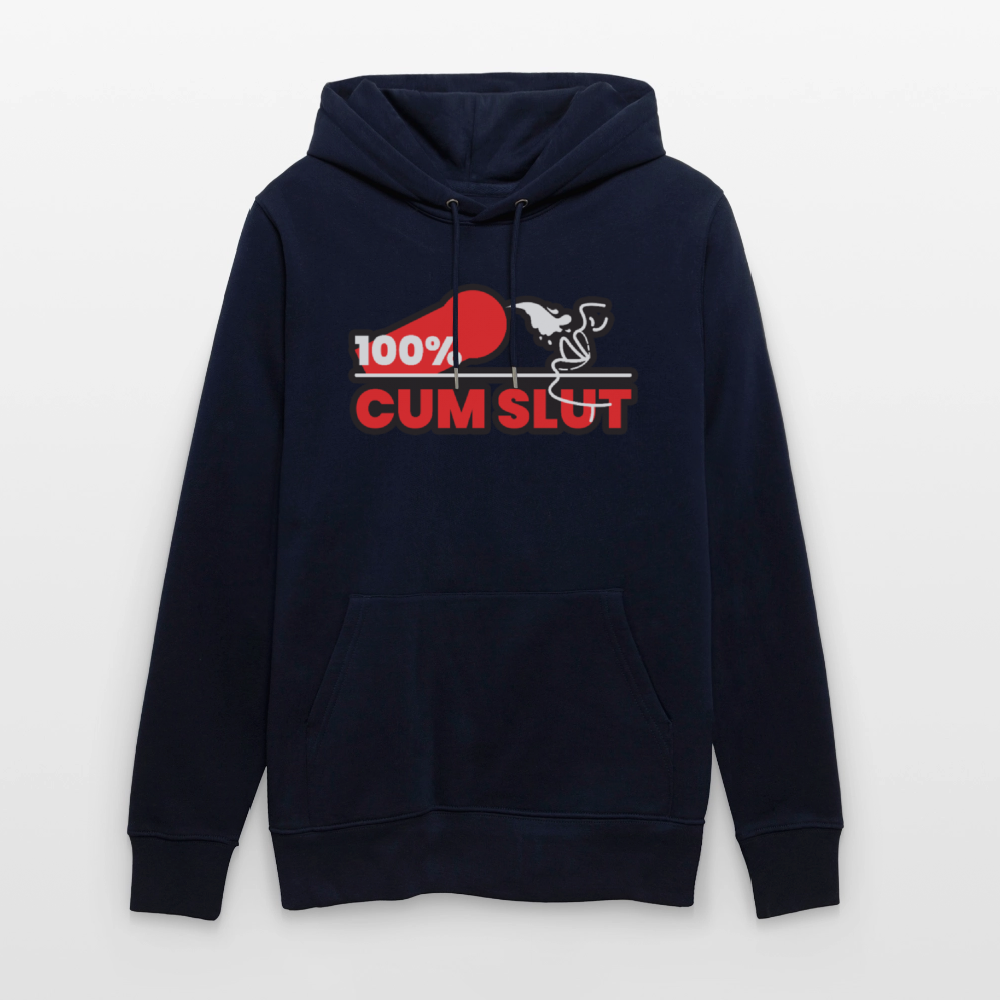 100% CUM SLUT | Kink Fetish Pride Bio-Hoodie Unisex - Navy