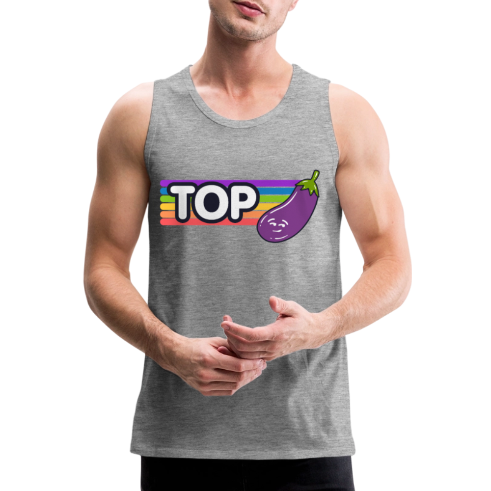 Top Gay | Pride Premium Tank Top - Grau meliert