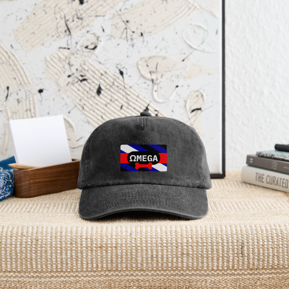 OMEGA Puppy Flag | Puppy Kink Pride Relaxed Vintage Cap - Vintage Schwarz