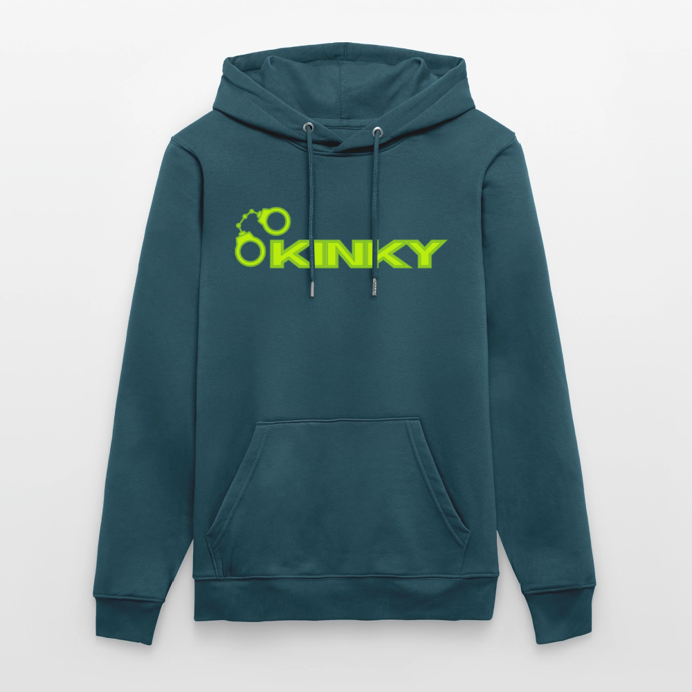 KINKY | Kink Fetish Pride Bio-Hoodie Unisex - Dunkles Petrol