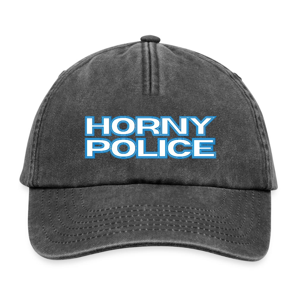 HORNY POLICE | Kink Fetish Pride Vintage Cap - Vintage Schwarz