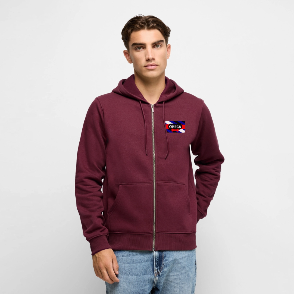 OMEGA Puppy Flag | Puppy Kink Pride | Premium Kapuzenjacke - Burgunderrot