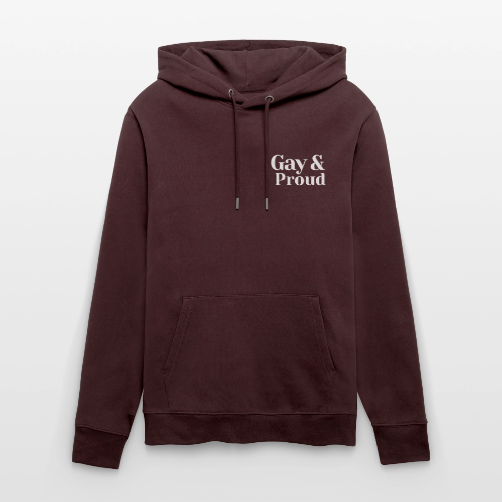 Gay & Proud | Pride Bio-Hoodie Unisex - Maroon