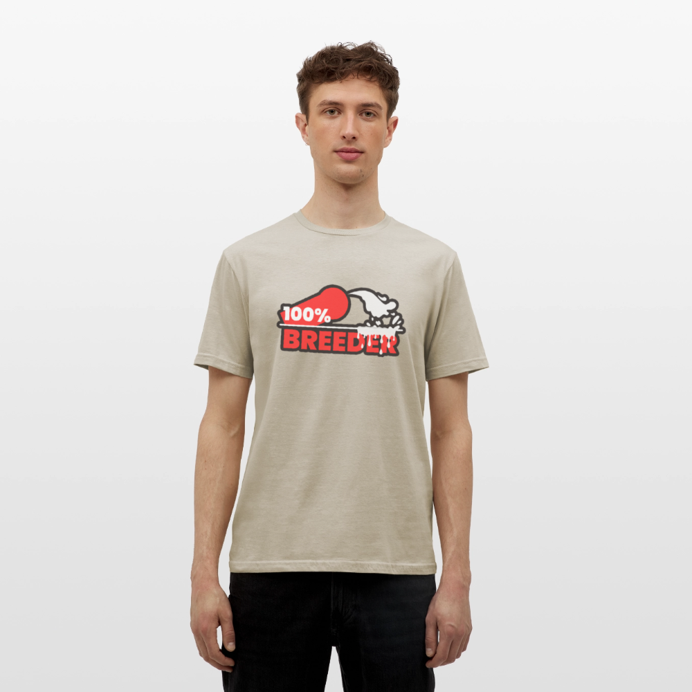 100% BREEDER | Kink Fetish Pride T-Shirt - Sandbeige
