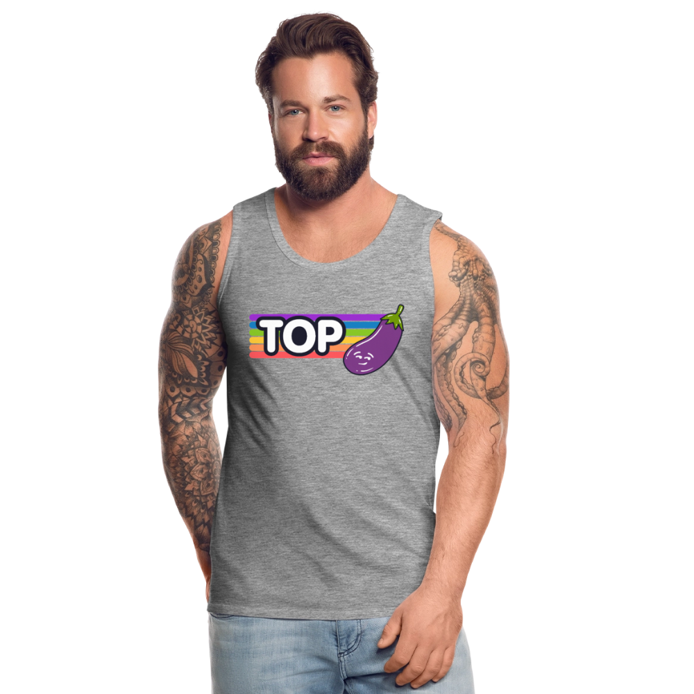 Top Gay | Pride Premium Tank Top - Grau meliert
