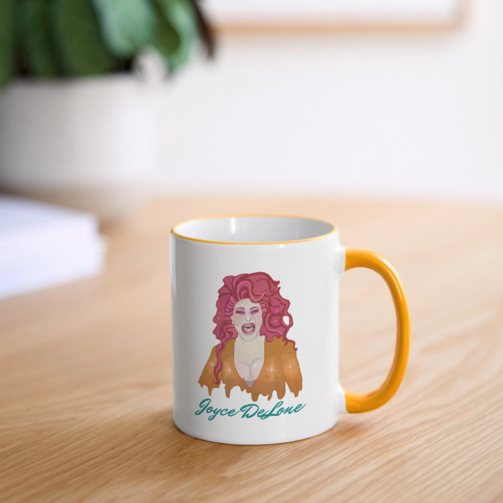 Joyce DeLone Fan-Tasse - Weiß/Gelb