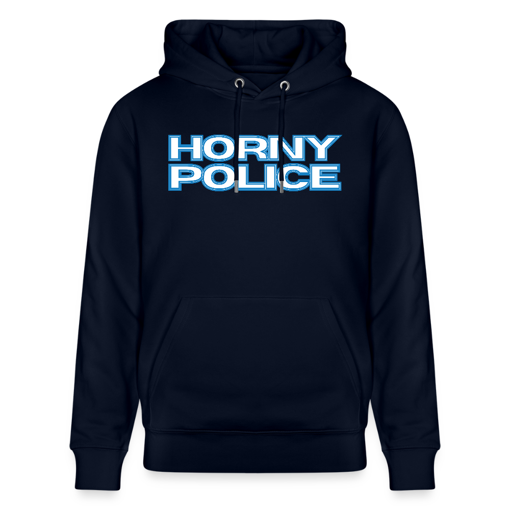 HORNY POLICE | Kink Fetish Pride Bio-Hoodie Unisex - Navy