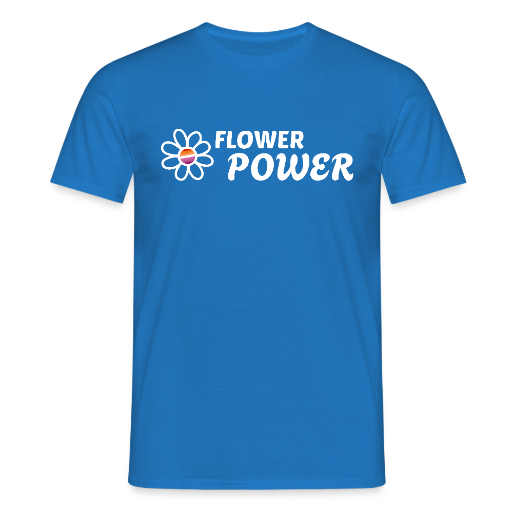Flower Power! | Lesbian Pride T-Shirt - Royalblau