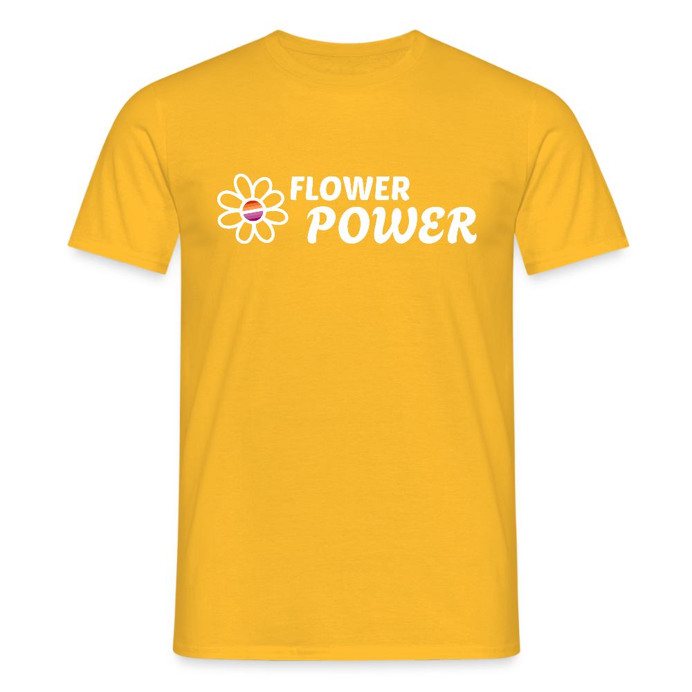 Flower Power! | Lesbian Pride T-Shirt - Gelb