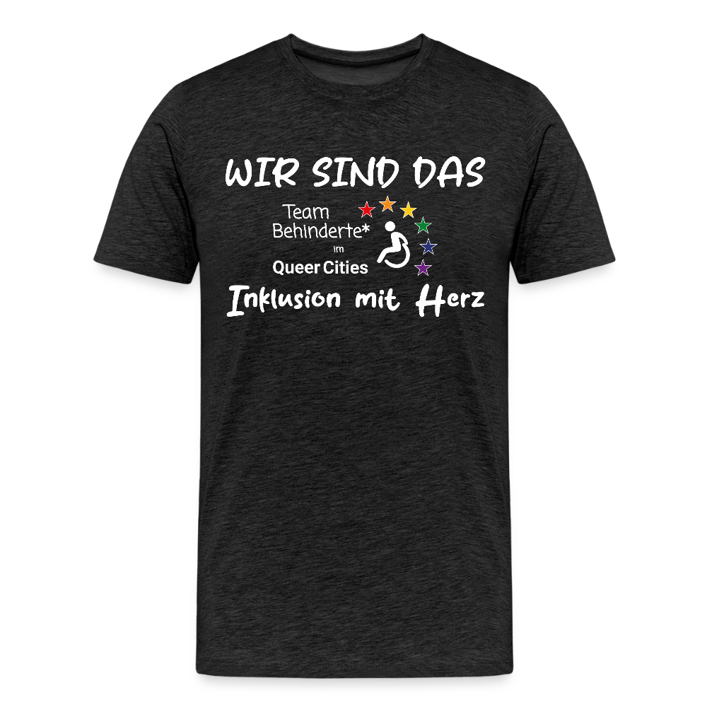 Team Behinderte – Inklusion mit Herz | Solidaritäts-Shirt - Anthrazit