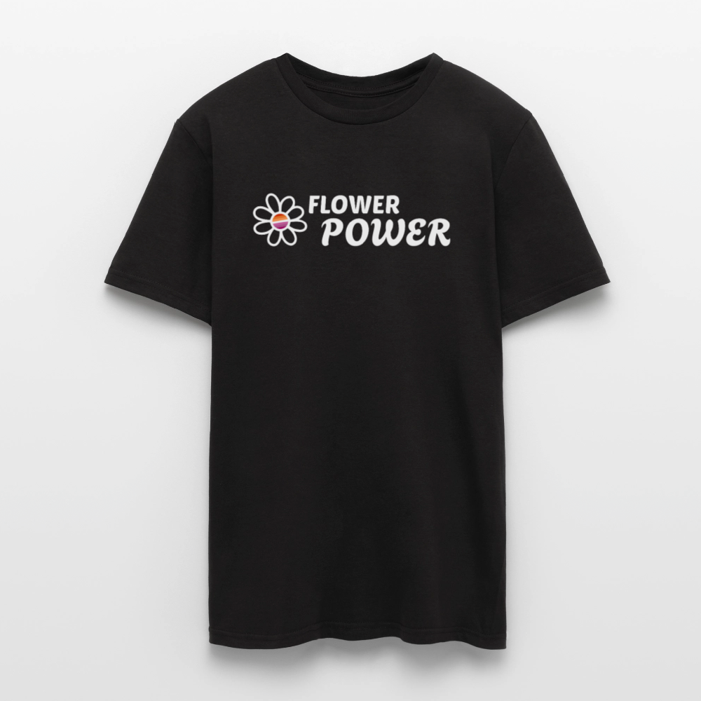 Flower Power! | Lesbian Pride T-Shirt - Schwarz