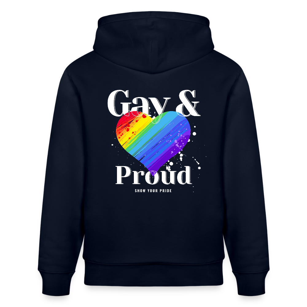 Gay & Proud | Pride Bio-Hoodie Unisex - Navy