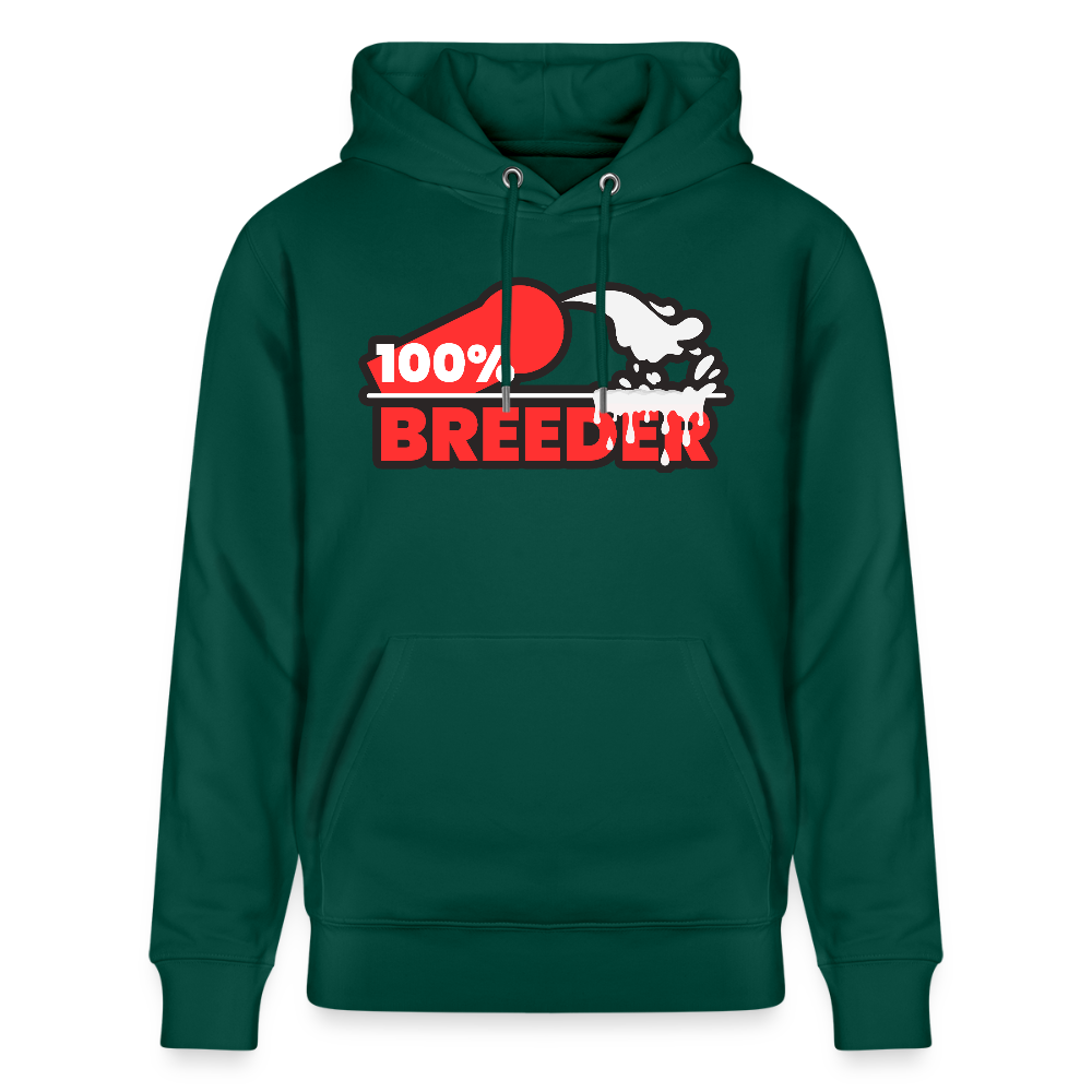 100% BREEDER | Kink Fetish Pride Bio-Hoodie Unisex - Forest
