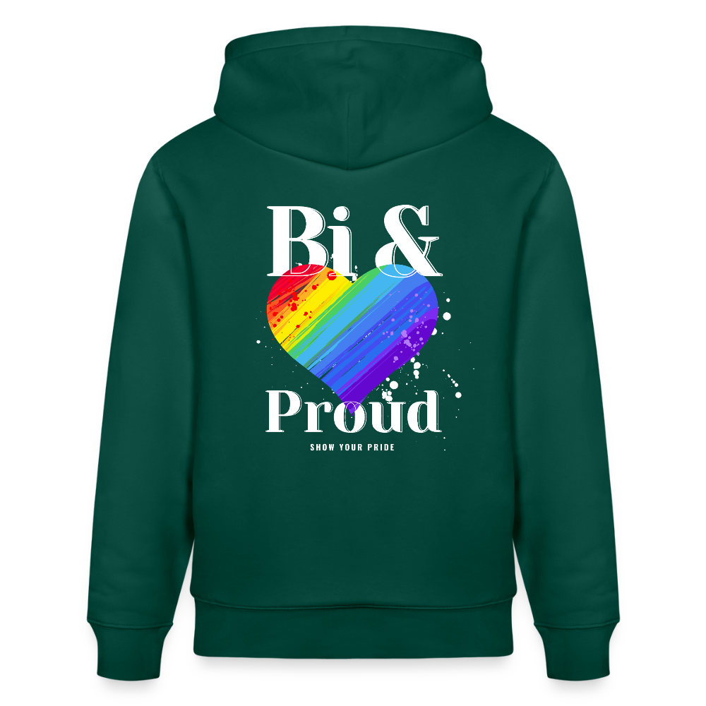 Bi & Proud | Pride Bio-Hoodie Unisex - Forest