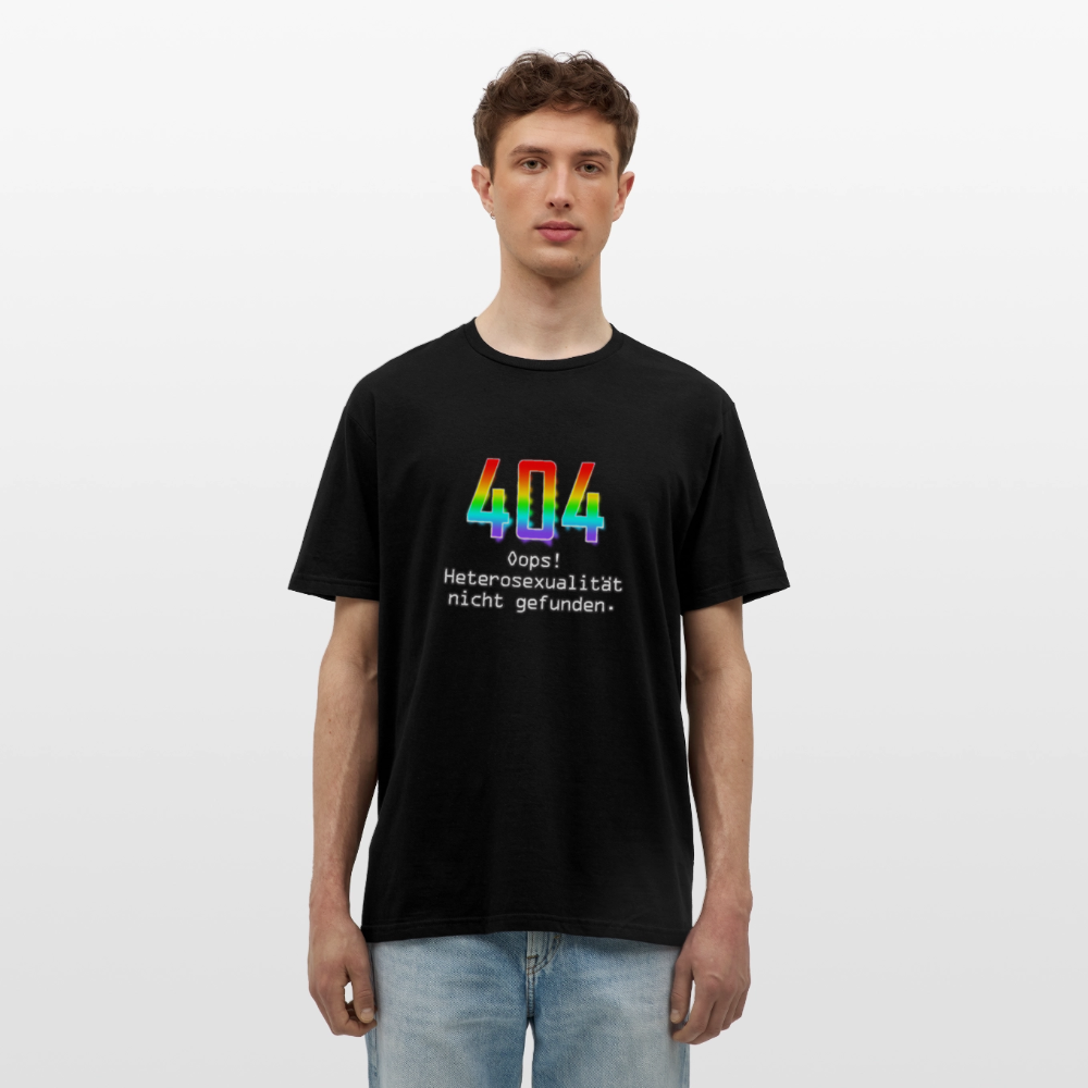 Error: 404 - Keine Heterosexualität Pride T-Shirt - Schwarz