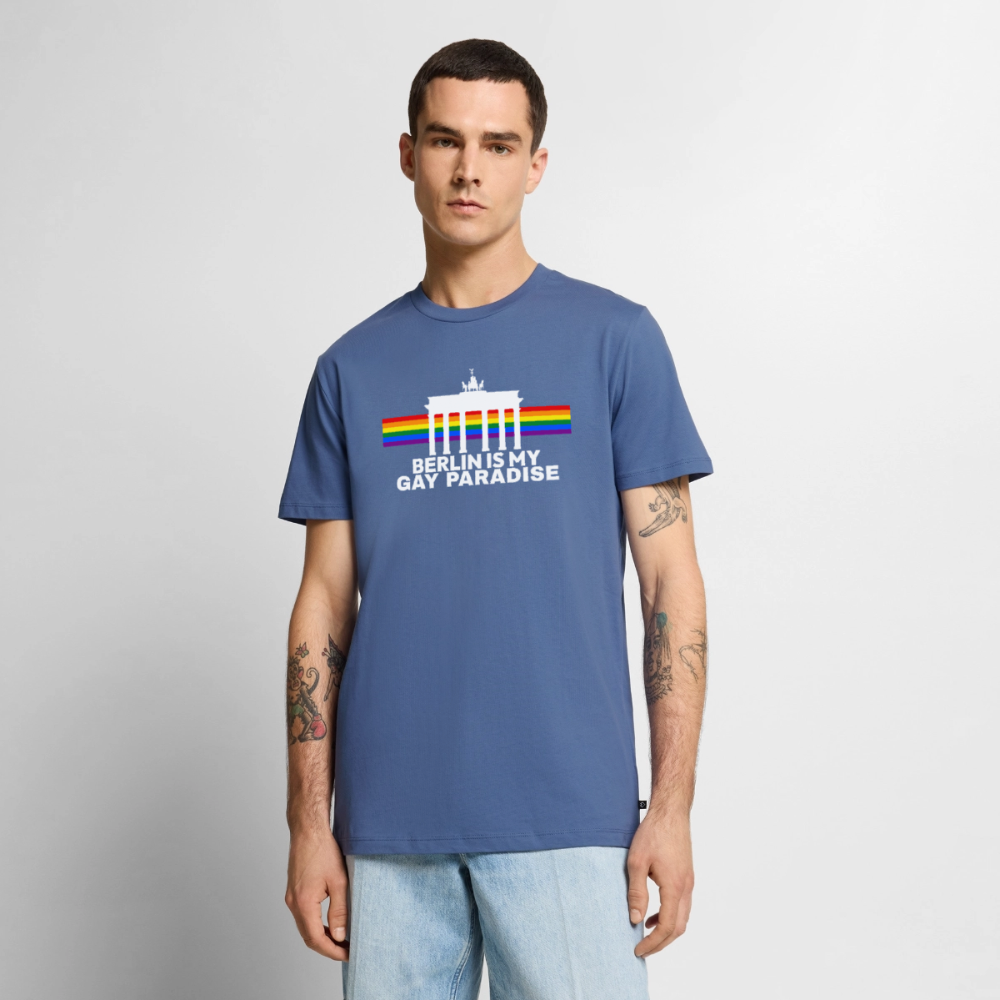 BERLIN IS MY GAY PARADISE Premium Pride T-Shirt - Taubenblau