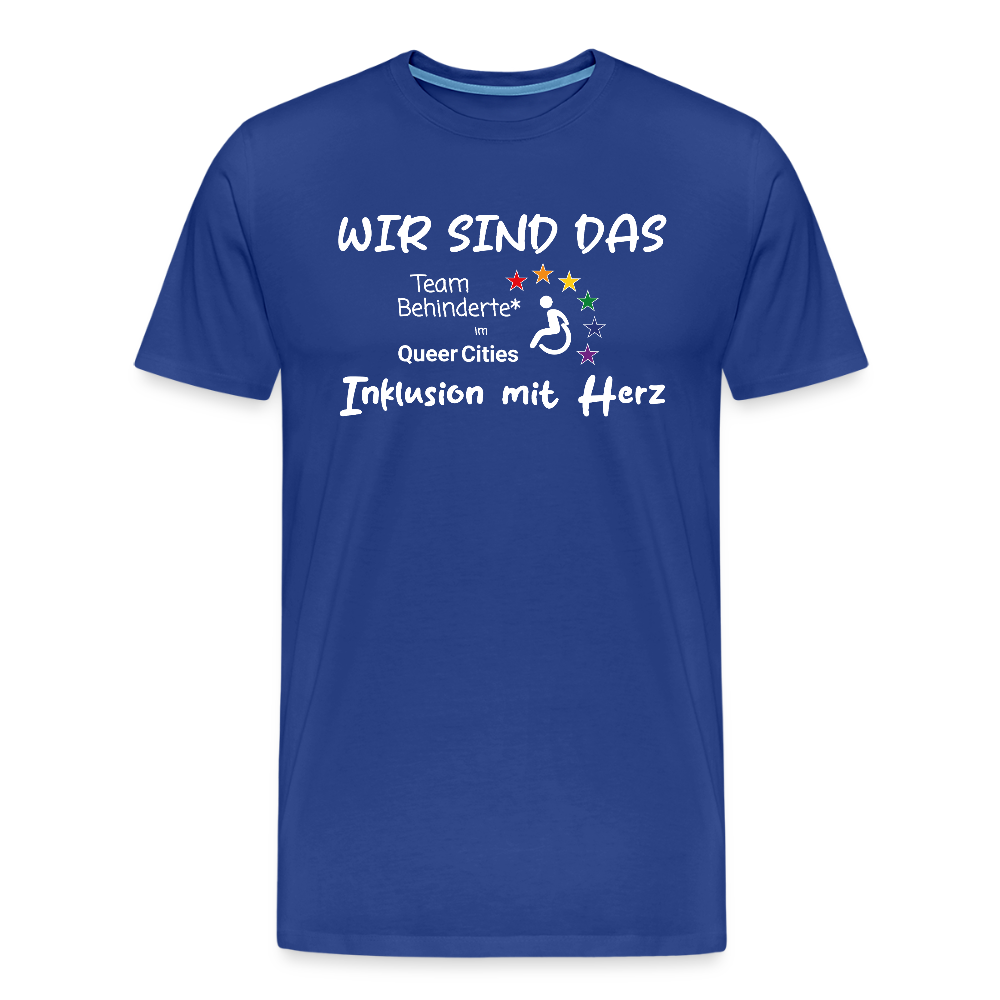 Team Behinderte – Inklusion mit Herz | Solidaritäts-Shirt - Königsblau