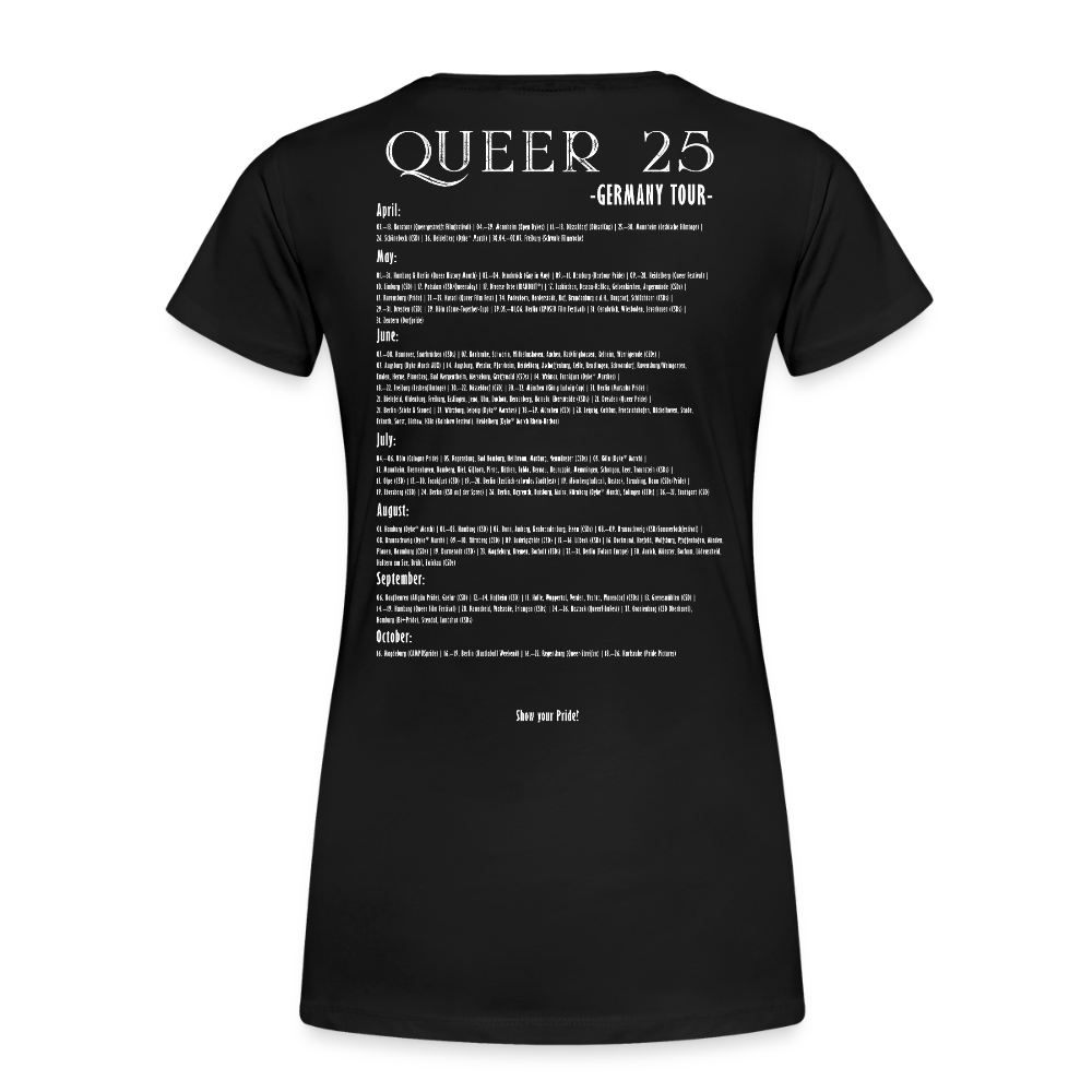 PRIDE Must Go On T-Shirt Germany Tour 2025 - tailiert (schwarz) - Schwarz