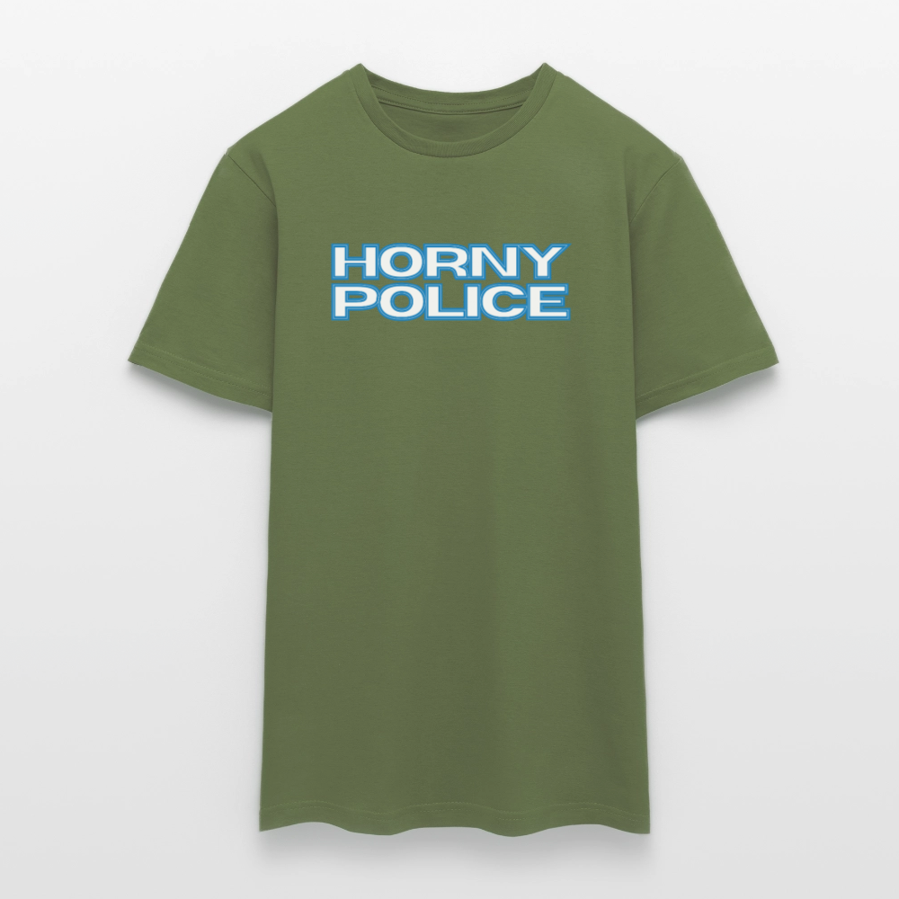 HORNY POLICE | Kink Fetish Pride T-Shirt - Militärgrün
