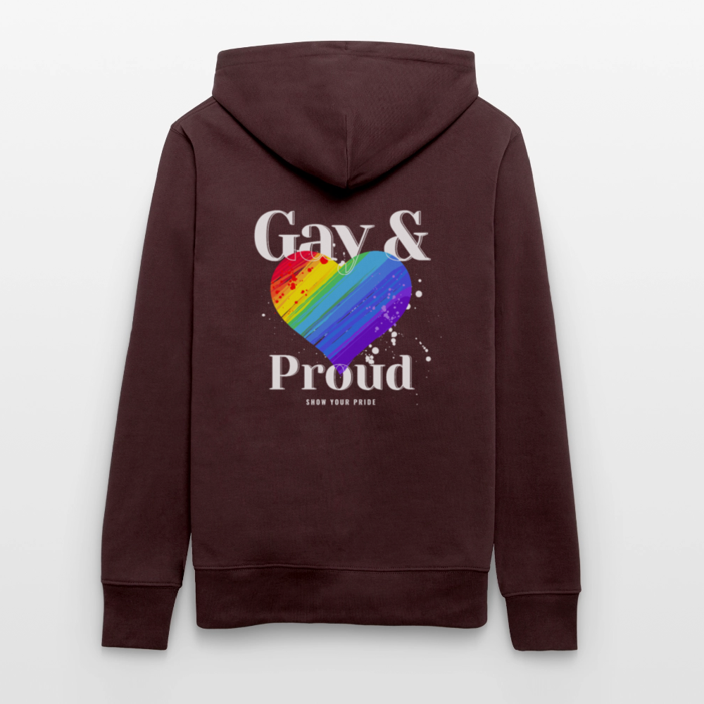 Gay & Proud | Pride Bio-Hoodie Unisex - Maroon