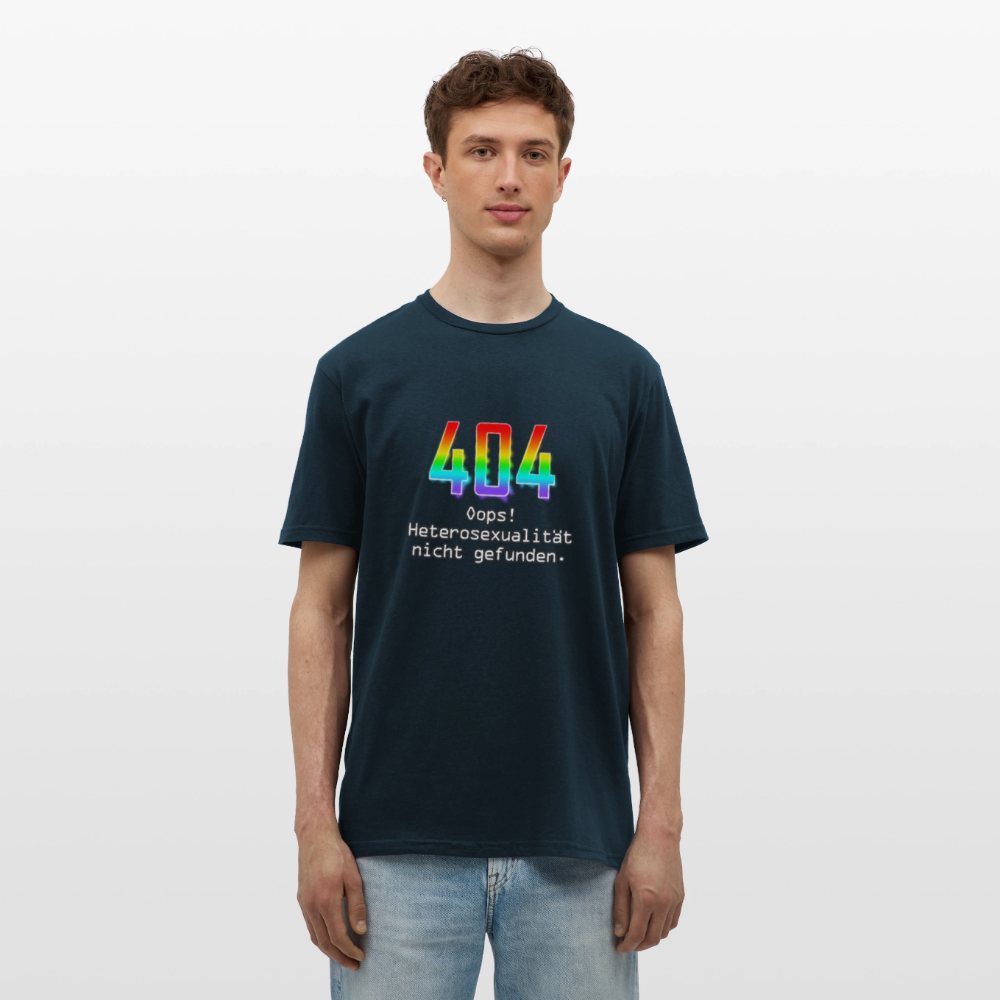 Error: 404 - Keine Heterosexualität Pride T-Shirt - Navy