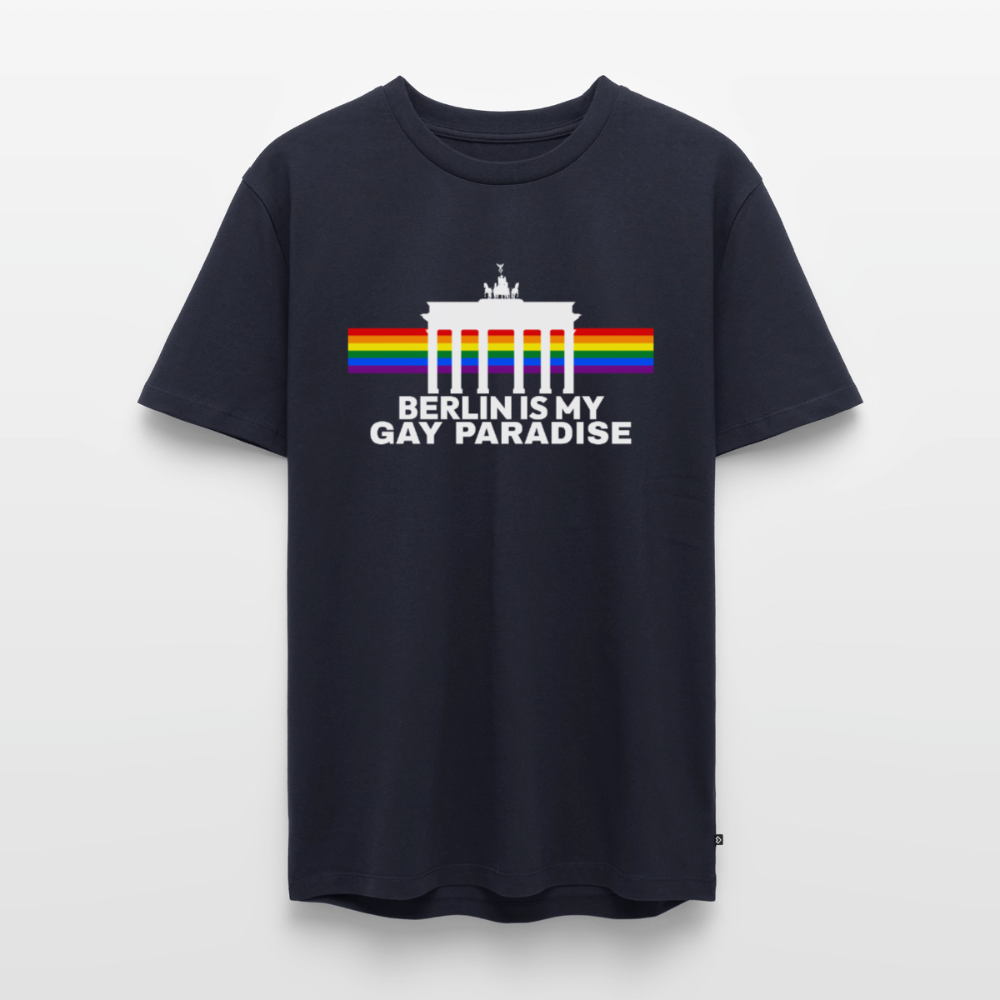 BERLIN IS MY GAY PARADISE Premium Pride T-Shirt - Navy