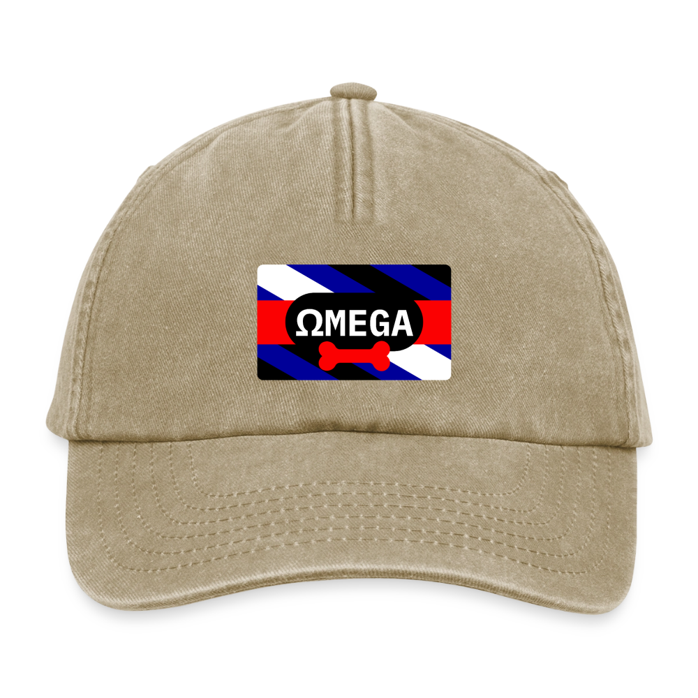 OMEGA Puppy Flag | Puppy Kink Pride Relaxed Vintage Cap - Vintage Beige
