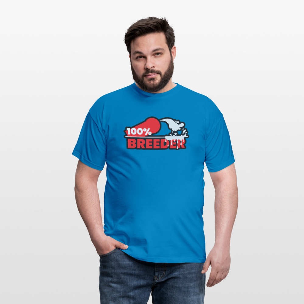 100% BREEDER | Kink Fetish Pride T-Shirt - Royalblau
