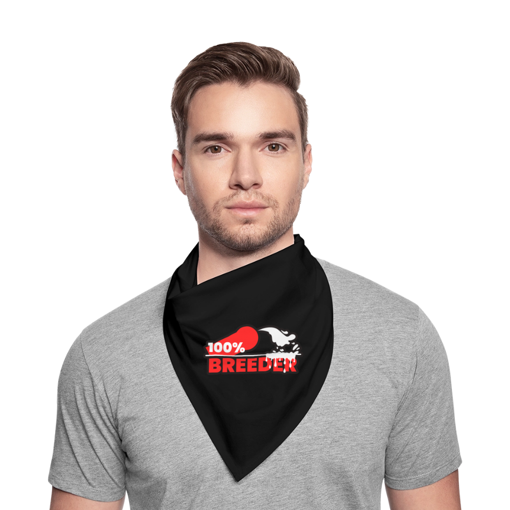 100% BREEDER | Kink Fetish Pride Bandana - Schwarz