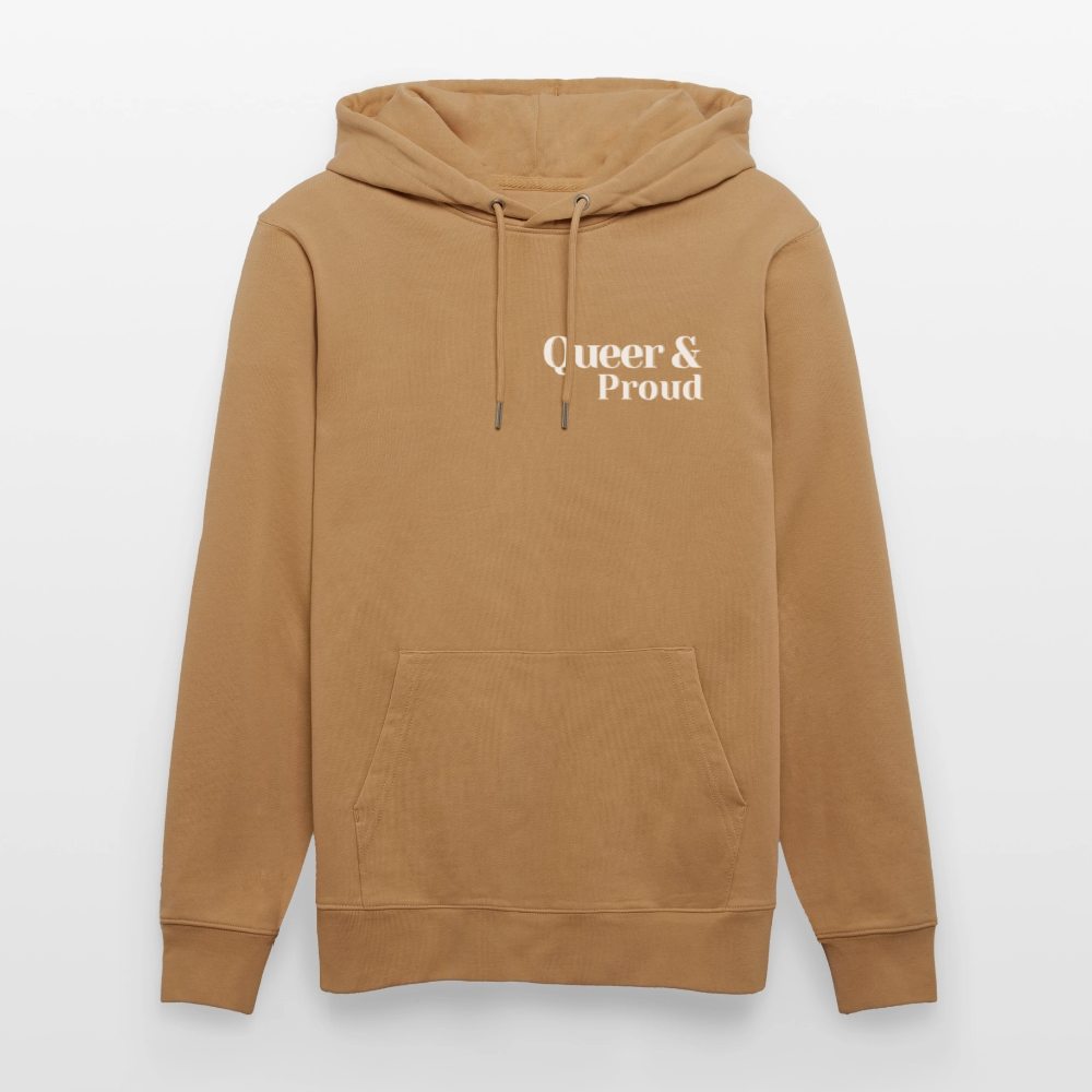 Queer & Proud | Pride Bio-Hoodie Unisex - Karamell