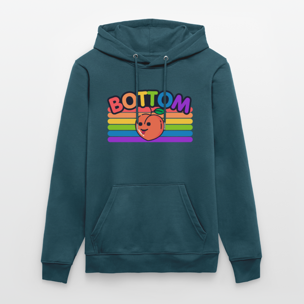 Bottom Gay | Pride Bio-Hoodie Unisex - Dunkles Petrol