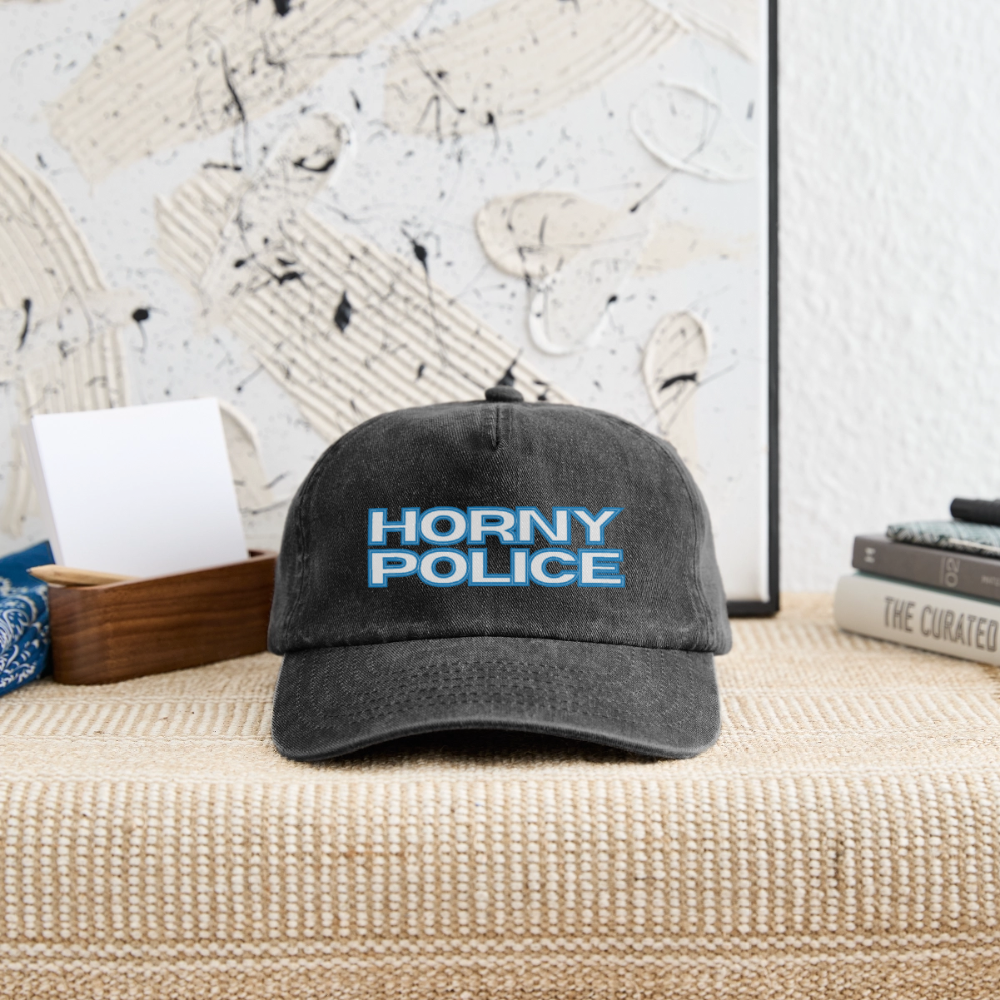 HORNY POLICE | Kink Fetish Pride Vintage Cap - Vintage Schwarz