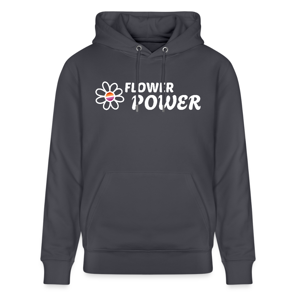 Flower Power | Lesbian Pride Bio-Hoodie Unisex - Indigoblau