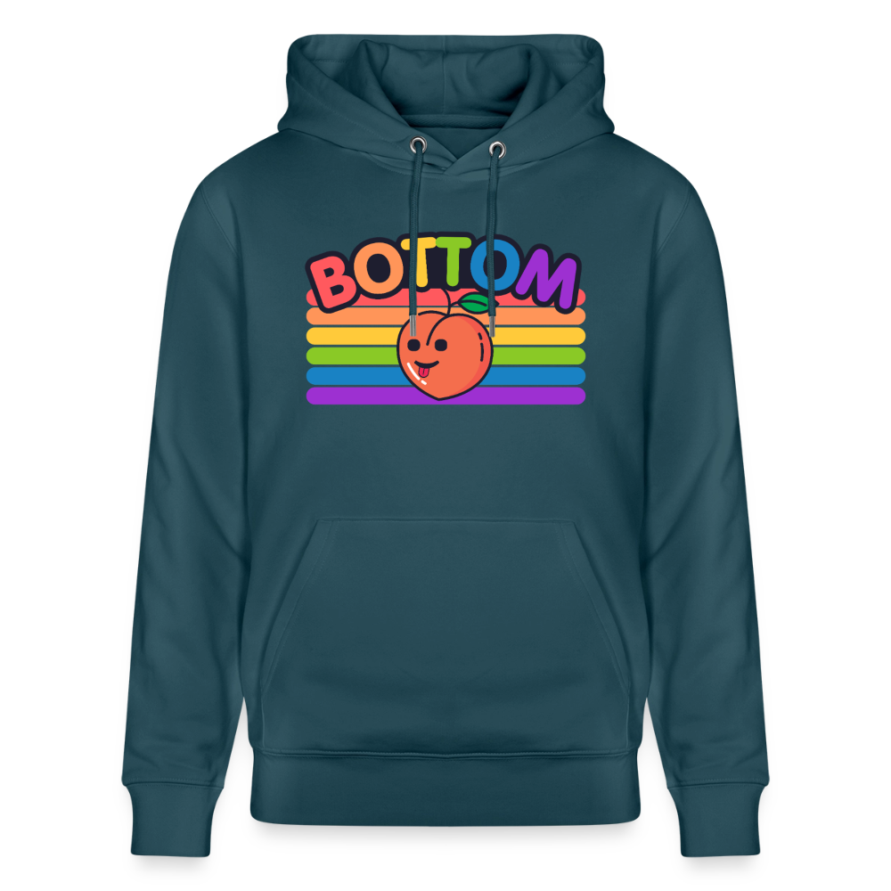 Bottom Gay | Pride Bio-Hoodie Unisex - Dunkles Petrol