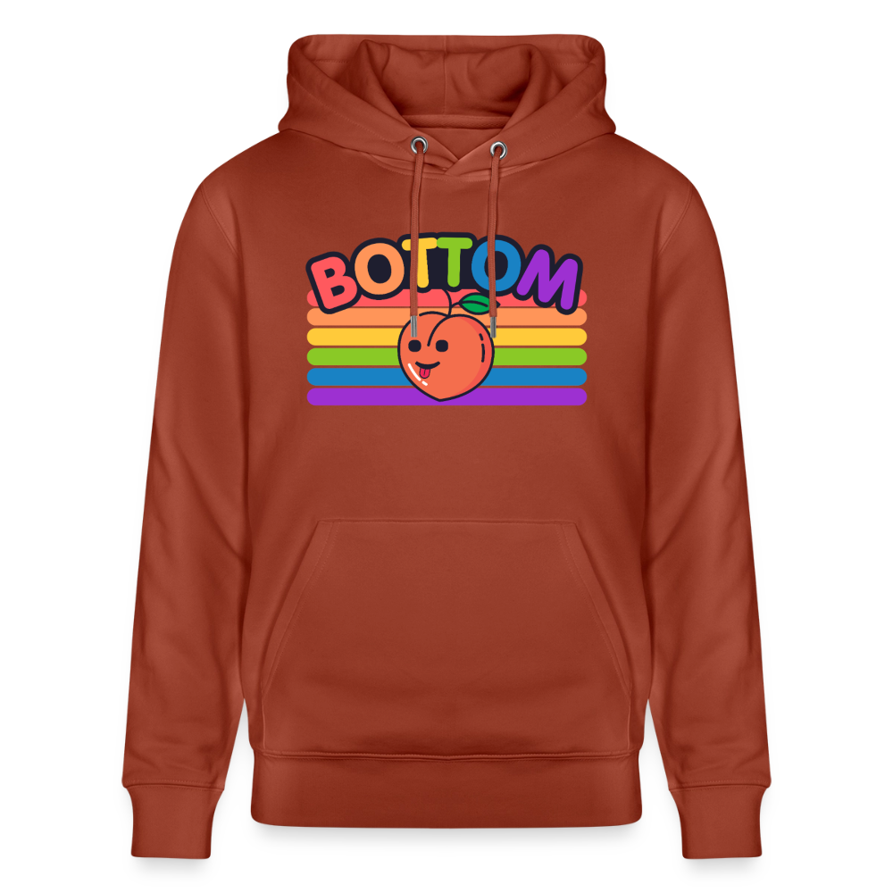 Bottom Gay | Pride Bio-Hoodie Unisex - Terrakotta