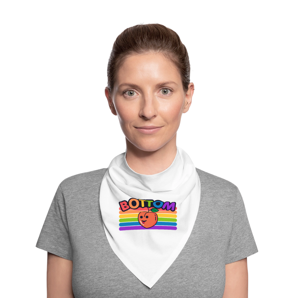 Bottom Gay | Pride Bandana - Weiß
