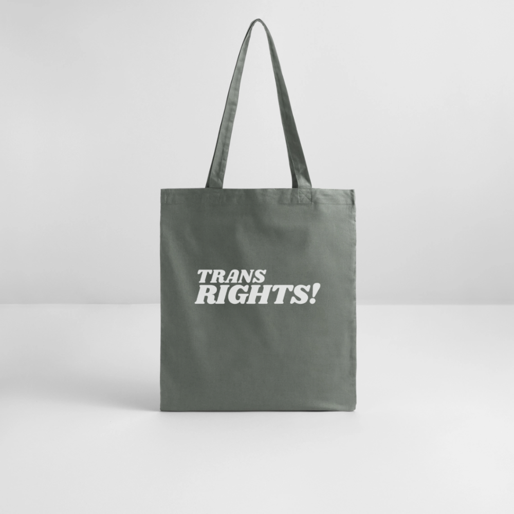 Trans Rights! | Pride Bio-Stoffbeutel - Anthrazit