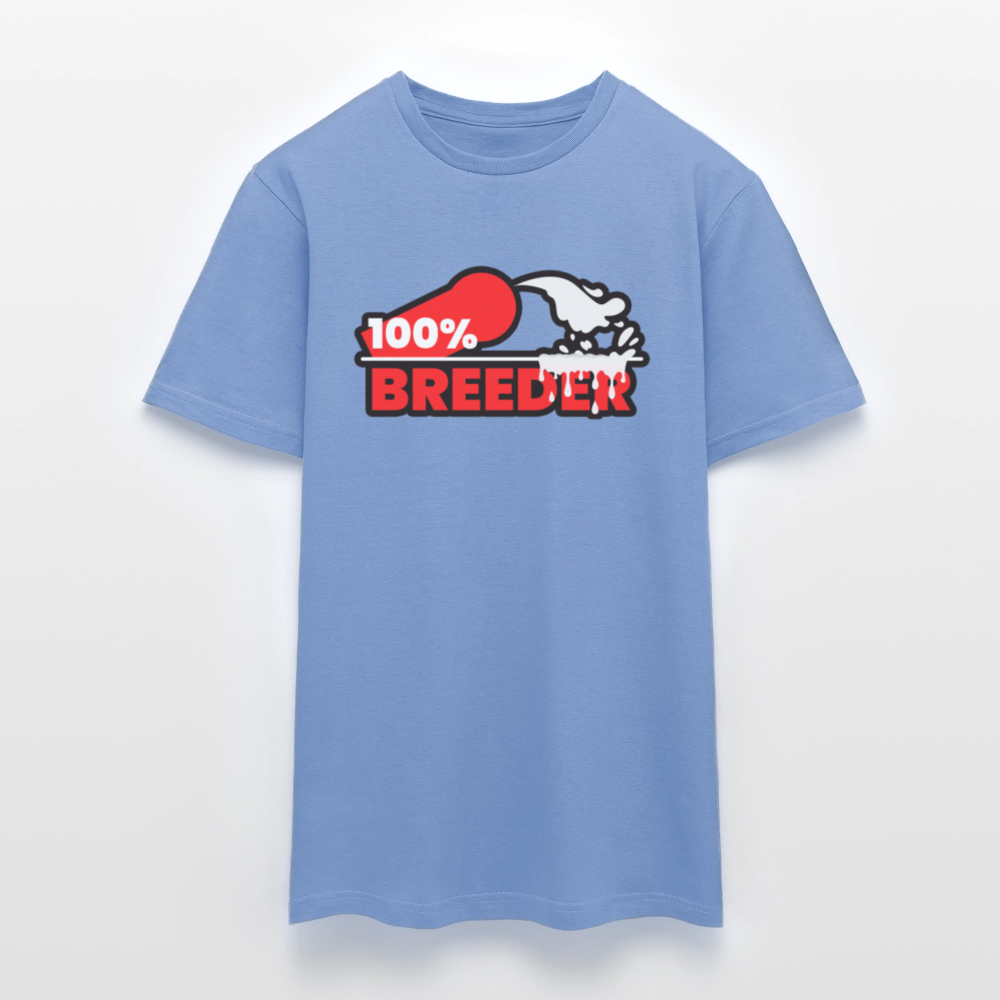 100% BREEDER | Kink Fetish Pride T-Shirt - carolina blue
