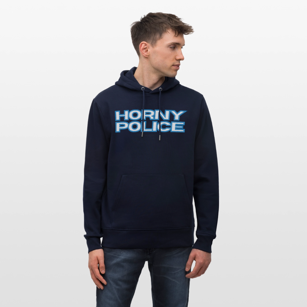 HORNY POLICE | Kink Fetish Pride Bio-Hoodie Unisex - Navy