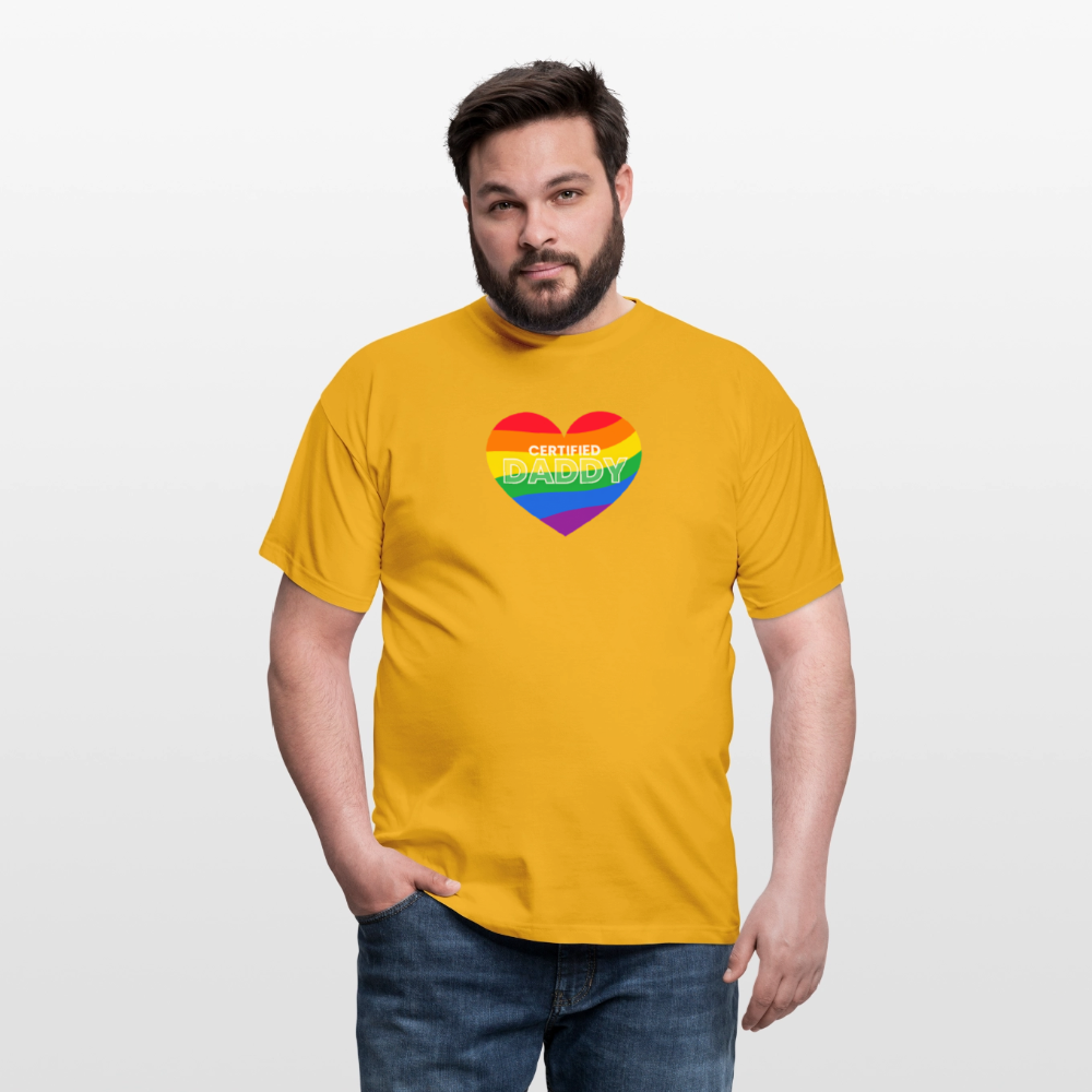CERTIFIED DADDY | Kink Fetish Pride T-Shirt - Gelb