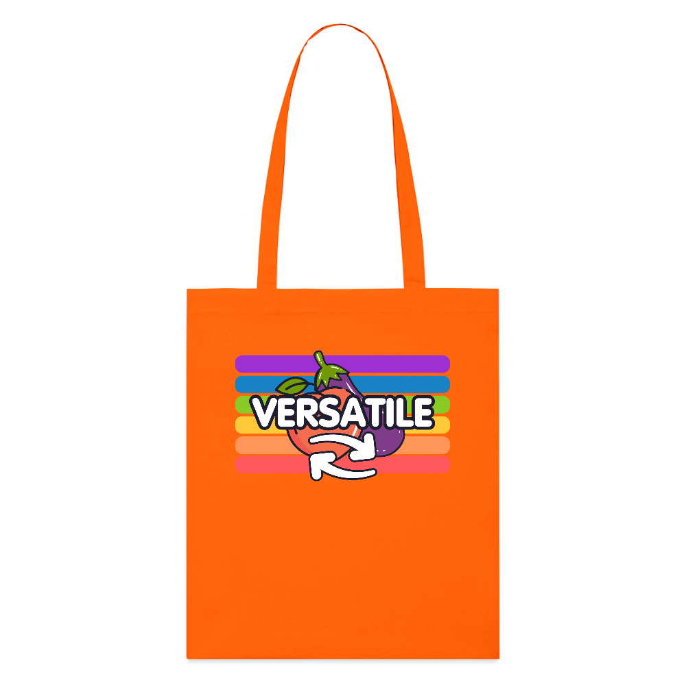 Versatile Gay | Pride Bio-Stoffbeutel - Tieforange