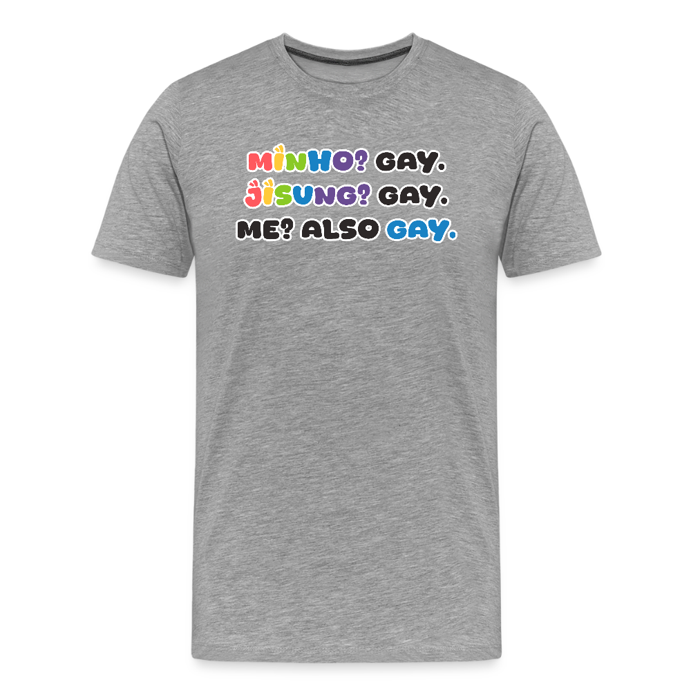Minsung - Minho & Jisung - Pride T-Shirt - Grau meliert