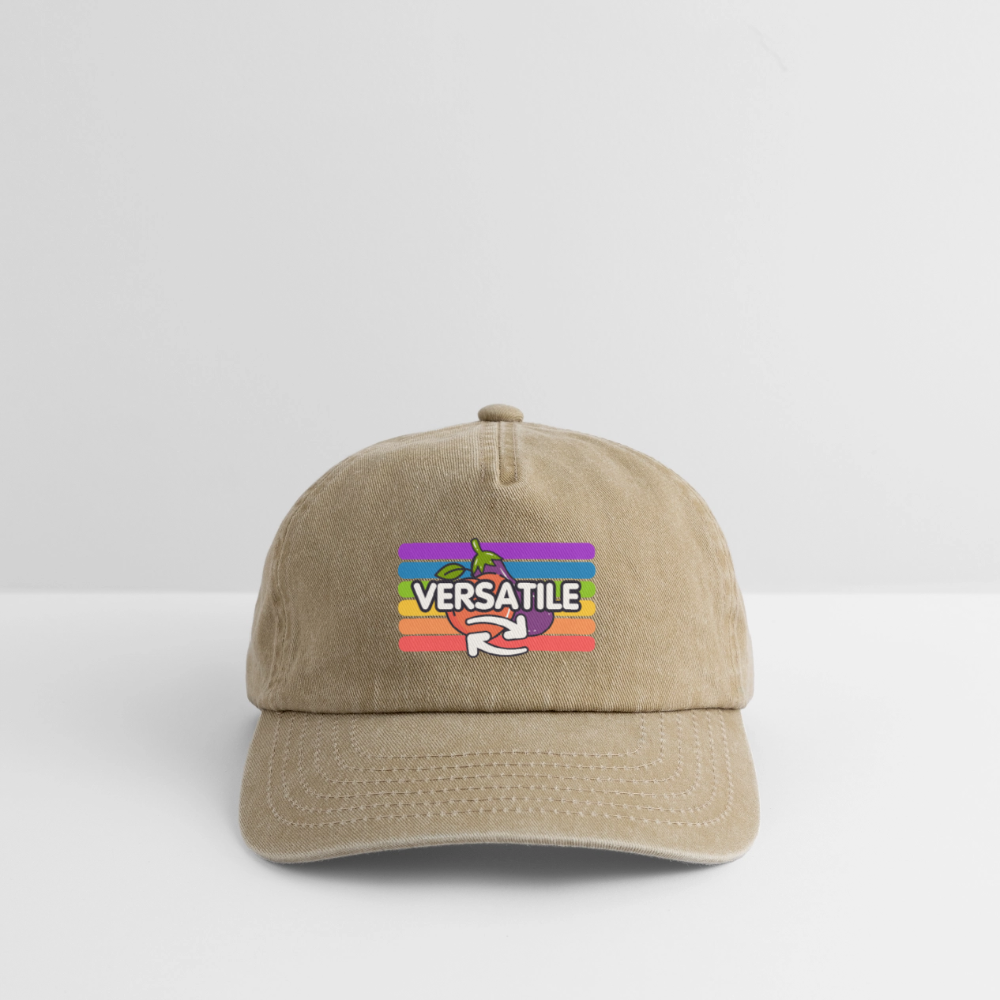 Versatile Gay | Pride Vintage Cap - Vintage Beige